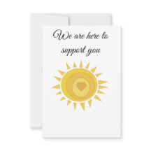 Aqui para apoiar cartão