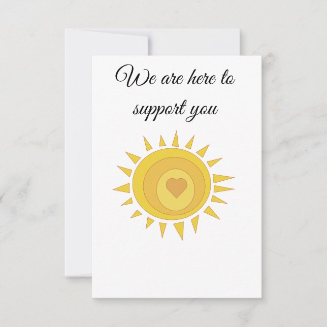 Aqui para apoiar cartão (Frente)