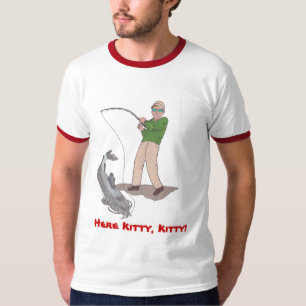 Aqui t-shirt de Catfishing do gatinho