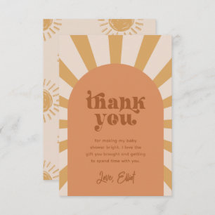 Aqui Vem O Cartões de agradecimentos Do Sol