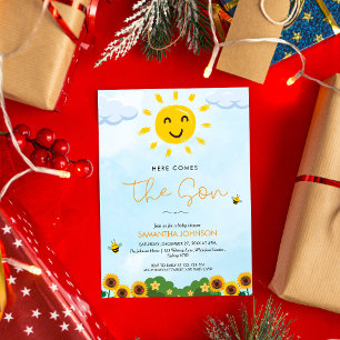 Aqui vem o convite do Chá de fraldas Filho