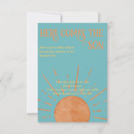 Aqui vem o convite para o chá de fraldas filho