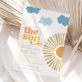 Aqui Vem O Convite Para O Chá de fraldas Filho