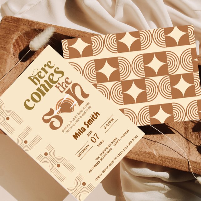 Aqui Vem O Convite Para O Chá de fraldas Filho (Criador carregado)