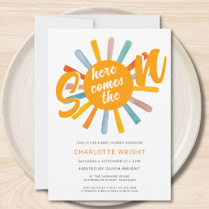 Aqui Vem O Convite Para O Chá de fraldas Filho