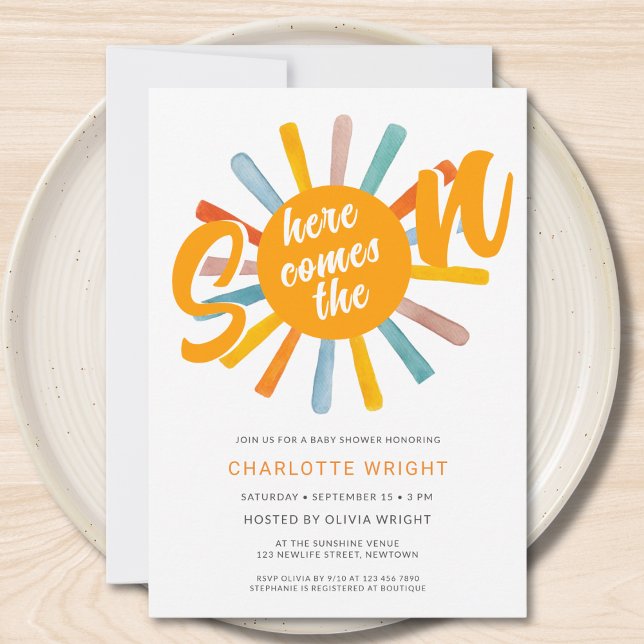 Aqui Vem O Convite Para O Chá de fraldas Filho (Criador carregado)