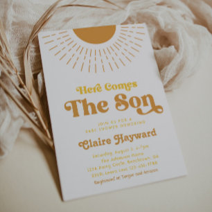 Aqui vem o convite para o Chá de fraldas Son Boy