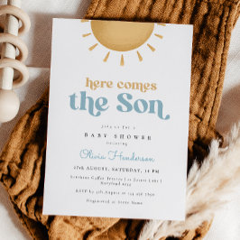 Aqui vem o convite para o Chá de fraldas Son Boy