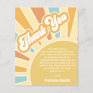 Aqui vem o filho chá de fraldas Obrigado