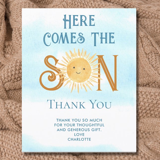 Aqui Vem O Filho Chá de fraldas Obrigado (Criador carregado)