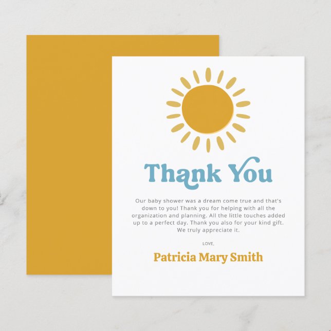 Aqui vem o filho chá de fraldas obrigado Você (Frente/Verso)