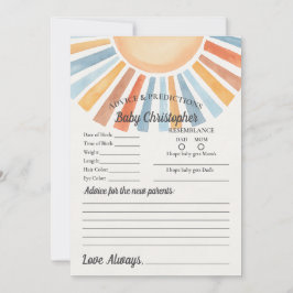 Aqui Vem o Filho Conselhos Ensolarados para Cartão