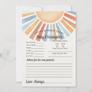 Aqui Vem o Filho Conselhos Ensolarados para Cartão