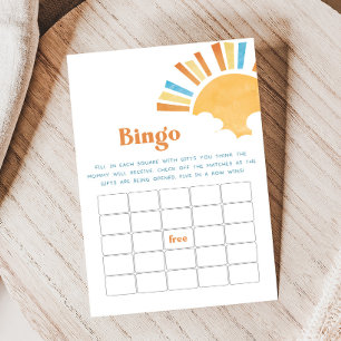 Aqui Vem o Filho Jogo de Bingo para Chá de Bebê