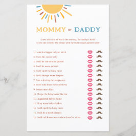 Aqui vem o jogo da Mamãe ou Pai