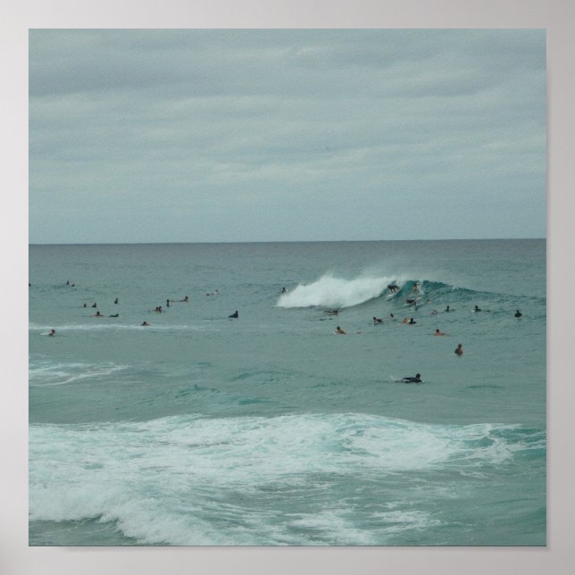 AQUI VEM O Poster de surfe (Frente)