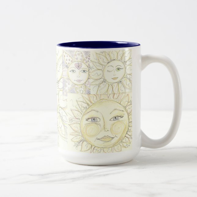 Aqui vem o sol - caneca de café (Direita)