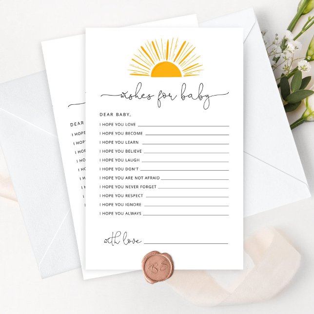 Aqui vem o sol desejos para o bebê (Criador carregado)