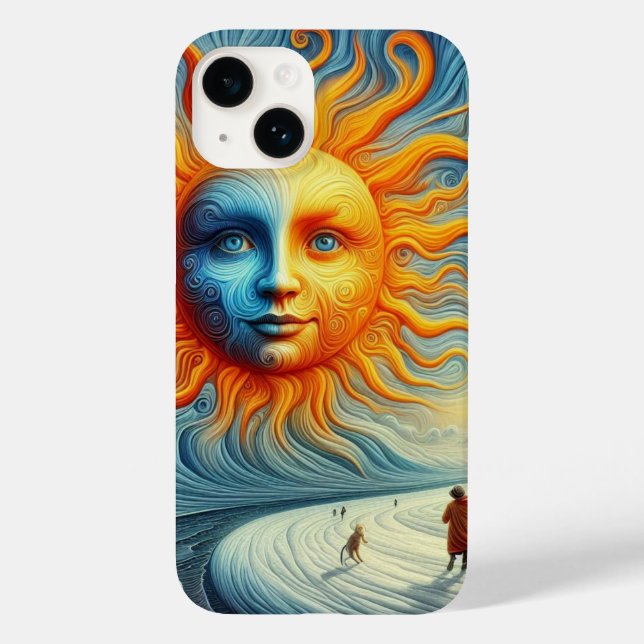 Aqui Vem O Sol - Impressão de Arte AI (Verso)