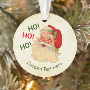 Aqui Vem Papai Noel Ornamento Acrílico