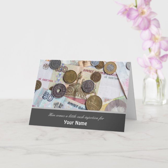 Aqui vem uma pequena injeção de dinheiro notas de  (Orquídea)