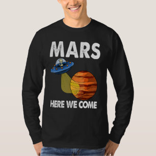Aqui Vemos Marte Espaço Camisetas Planeta Marte V