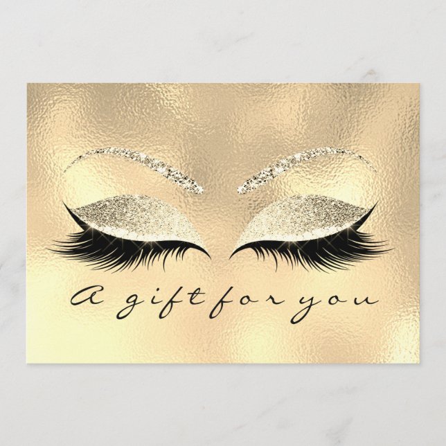 Aquisição de Beleza Lash do Certificado de Present (Frente)