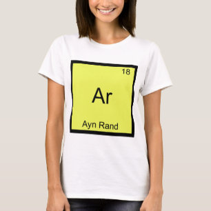 Ar - Ayn Rand Camiseta Engraçada com Símbolo de El