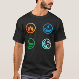 Ar de Fogo na Terra Os Quatro Elementos T Camisa
