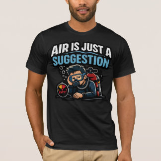 Ar é só uma sugestão – Camisa engraçada de mergulh