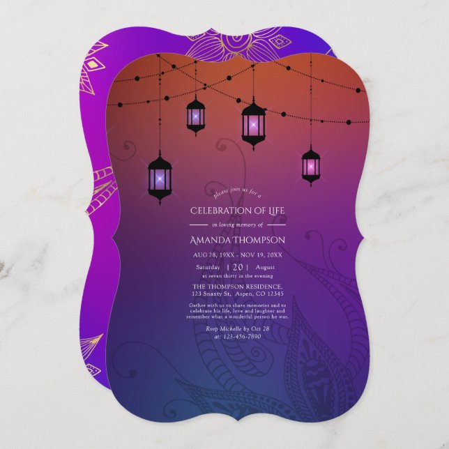 Arabian Bollywood Celebrando o Convite à Vida (Frente/Verso)