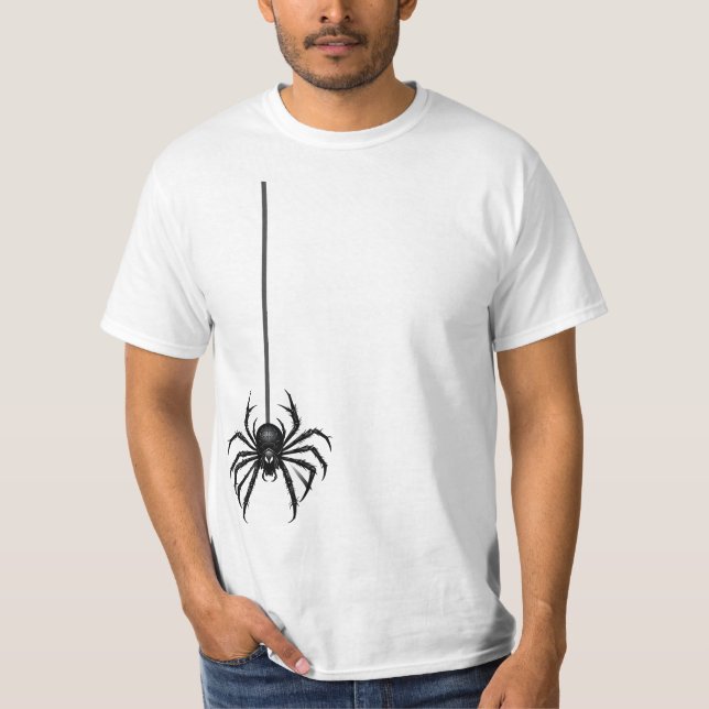 Aranha com Camisa T de Cobweb - Camisa HaT assusta (Frente)