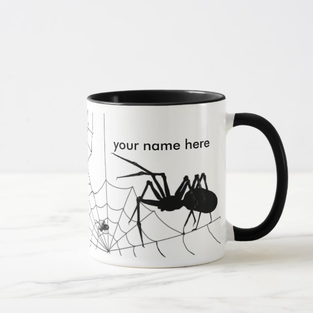 Aranha e caneca da Web - Customize adiciona seu (Direita)