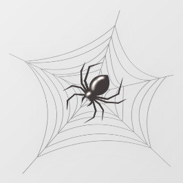 Aranha gigante do Halloween em sua Web