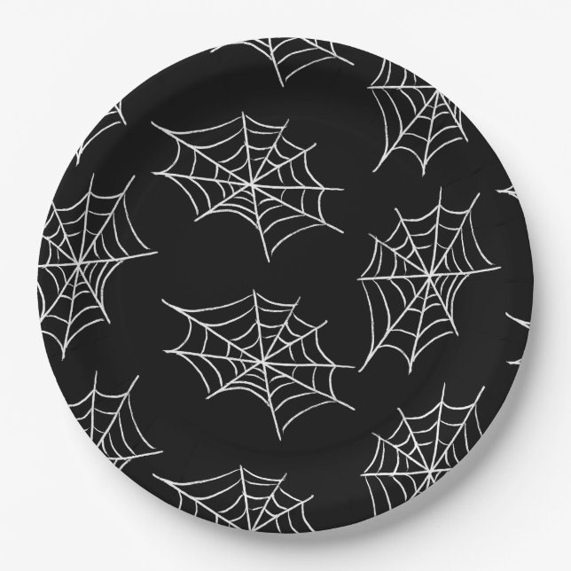 Aranha Itsy Bitsy Prato de Papel - Festa de Hallow (Frente)