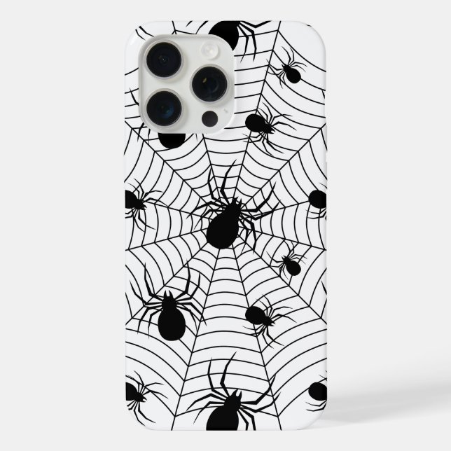 Aranha preta e branca teia de aranha padrão de Hal (Verso)
