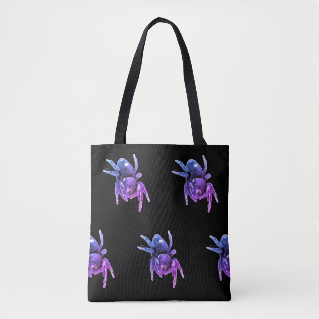 Aranha Saltadora Tote Roxa e Preta (Frente)