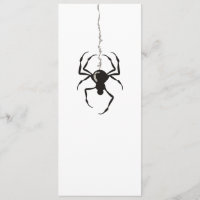 Aranha sobre Convites de Cadeia (Preto)