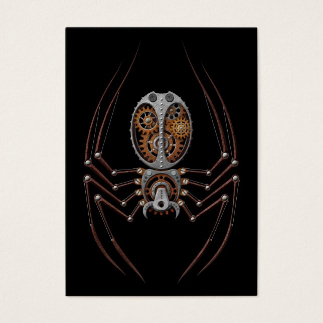 Aranha Steampunk, fundo preto (Frente)