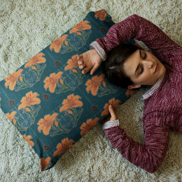 Aranhas e Lírios Estranhos Padrão de Vintagem do H