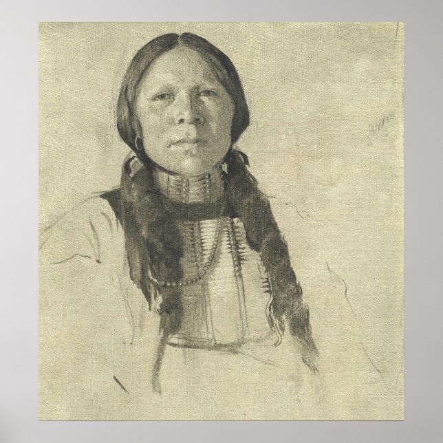 Arapahoe Boy - Poster de Belas Artes de Forest Bus (Frente)