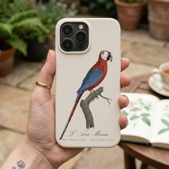 Arara-vermelha, Ara chloropterus (Red-and-green Macaw, Ara chloropterus. iPhone Case)