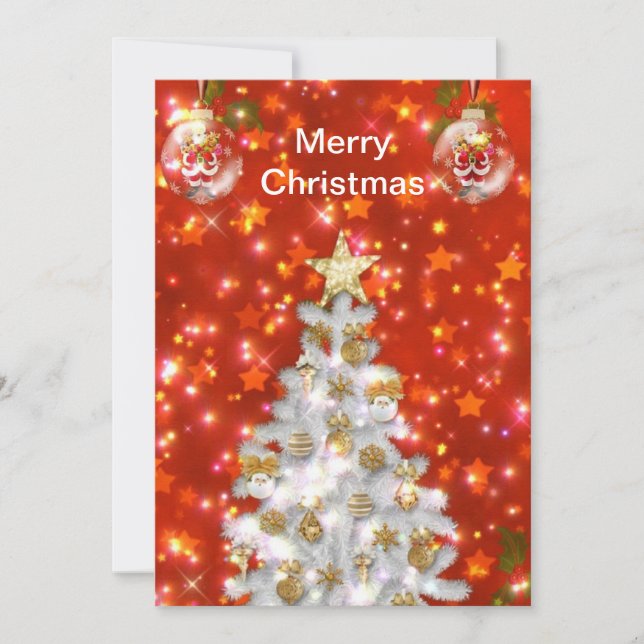 Arbol de Navidad Blanco (Frente)