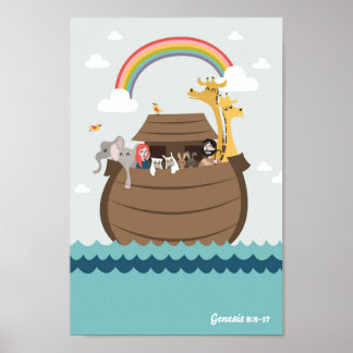 Arca de poster Noah Paira Arca Cristã Arte Muralha