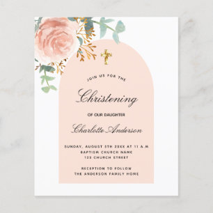 Arca floral de eucalipto rosa