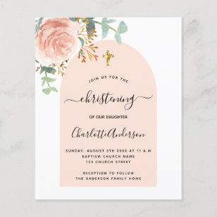 Arca floral de eucalipto rosa