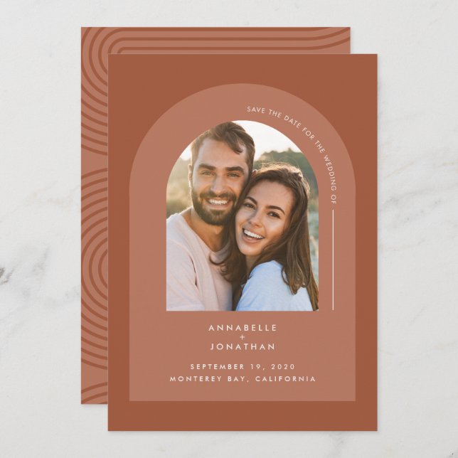 Arca geométrica boêmica mínima moderna (Frente/Verso)