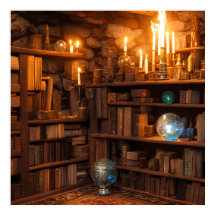 Arcane Storeroom Fantasy Art Poster