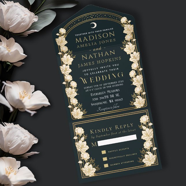 Arch Arch Nouveau Wedding Elegante (Criador carregado)
