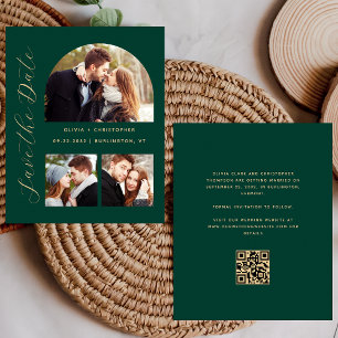 Arch de Fotos Orçamentárias Esmeralda QR Dourada S